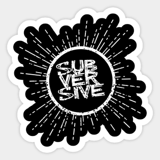 Subversive Modern Design Sticker